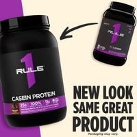 Thumbnail for Rule 1 Proteins Casein Protein - 25g Protein and 11g EAAs Per Serving from Slow-Release Micellar Casein for Overnight Recovery and Sustained Delivery Between Meals (2 Pounds, Cookies & Crème)