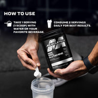 Thumbnail for Muscletech 100% L-Glutamine Powder for Enhanced Muscle Recovery - Pure L Glutamine Muscle Growth Builder & Energy Boosting Nutritional Supplement for Men & Women - Unflavored, 60 Servings