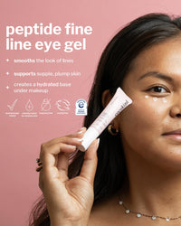 Thumbnail for Cocokind Peptide Eye Gel, Lightweight and Hydrating Fine Line Treatment to Reduce Wrinkles, Made for Sensitive Skin, Fragrance Free, Cruelty Free, Vegan, .5oz