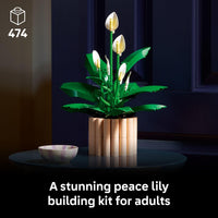 Thumbnail for LEGO Botanicals Peace Lily Flower Building Set for Adults - Gifts for Birthdays - DIY Bedroom, Book Shelf & Office Decor for Women & Men, Ages 18+ - Artificial Flowers Crafting Kit - 11504