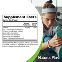 Thumbnail for NaturesPlus Esterified Vitamin C - 675 mg, 90 Tablets - Gentle on the Stomach - Vegetarian, Gluten Free - 90 Servings