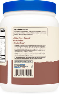 Thumbnail for Nutricost Collagen Peptides Powder 1LB (454 G) (Chocolate) - Grass Fed Bovine Collagen Hydrolysate