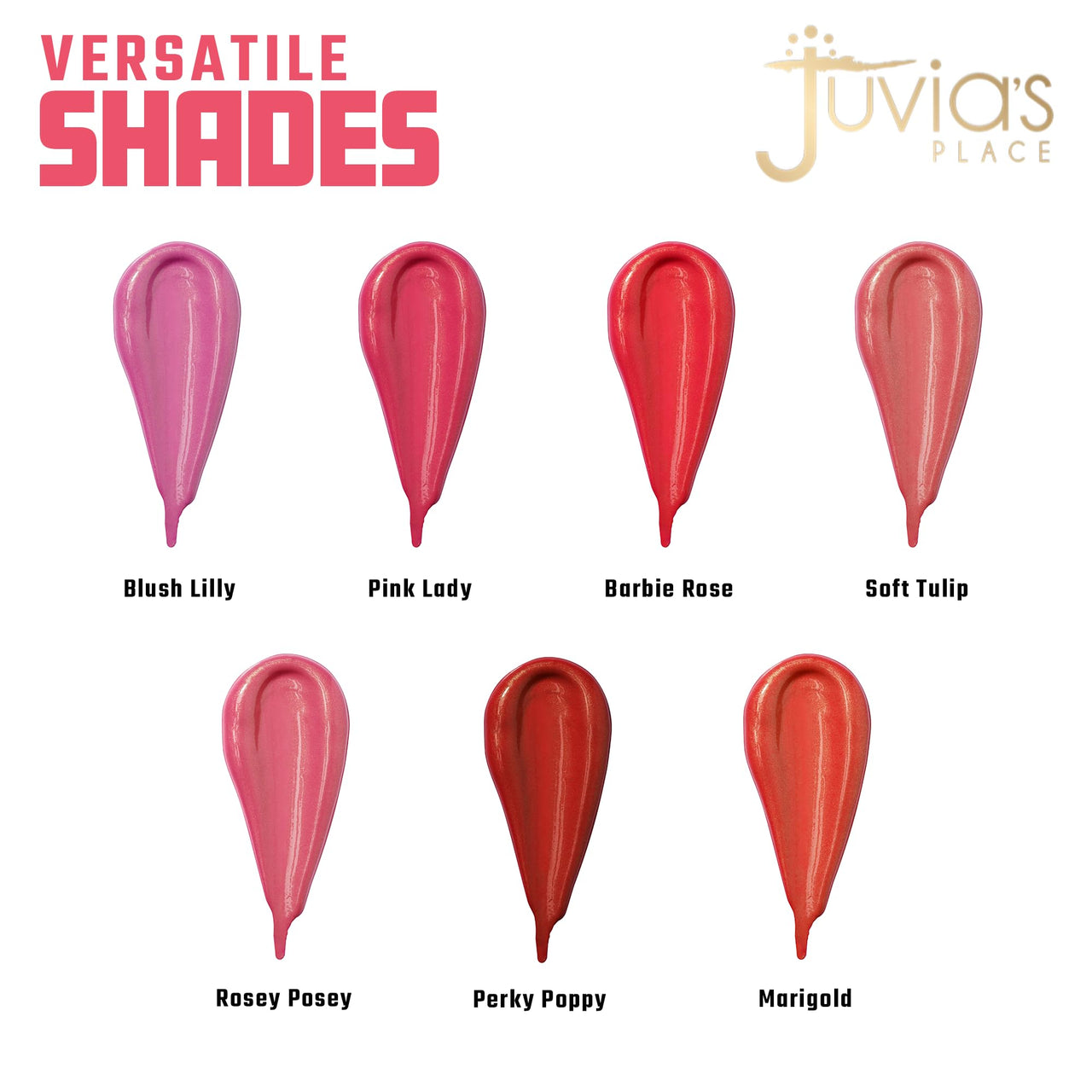Juvia's Place Blushed Liquid BlushLighter - Rosey Posey Glow - Liquid Blush for Cheeks with Luminous Glow, Long-Wearing, Buildable, Easy to Blend & Highly Pigmented Makeup
