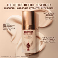 Thumbnail for Charlotte Tilbury Airbrush Flawless Matte Foundation - Full Coverage Liquid Makeup with a Natural-Matte Finish - Smoothes & Blurs Pores - Waterproof & Transfer Resistant - 4 Neutral