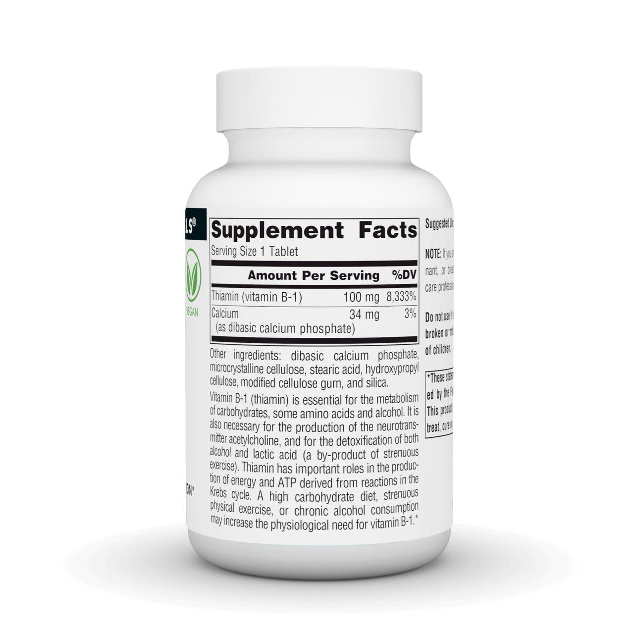Source Naturals Vitamin B-1, Thiamin, Supports Energy Production - 100 mg - 250 Tablets