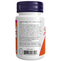 Thumbnail for NOW Supplements, Vitamin D-3 2,000 IU, High Potency, Structural Support*, 30 Softgels (Pack of 2)