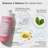 Thumbnail for BellamiLuxx Butt Acne Clearing Treatment Cream: Body Acne Treatment for Folliculitis and Pimples on Buttocks, Thighs, and Body with 2% Salicylic Acid & Tea Tree Oil - Butt Cream for Smooth Skin
