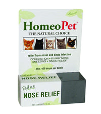 Thumbnail for HomeoPet Feline Nose Relief, Safe and Natural Nasal and Sinus Supplement for Cats, 15 Milliliters