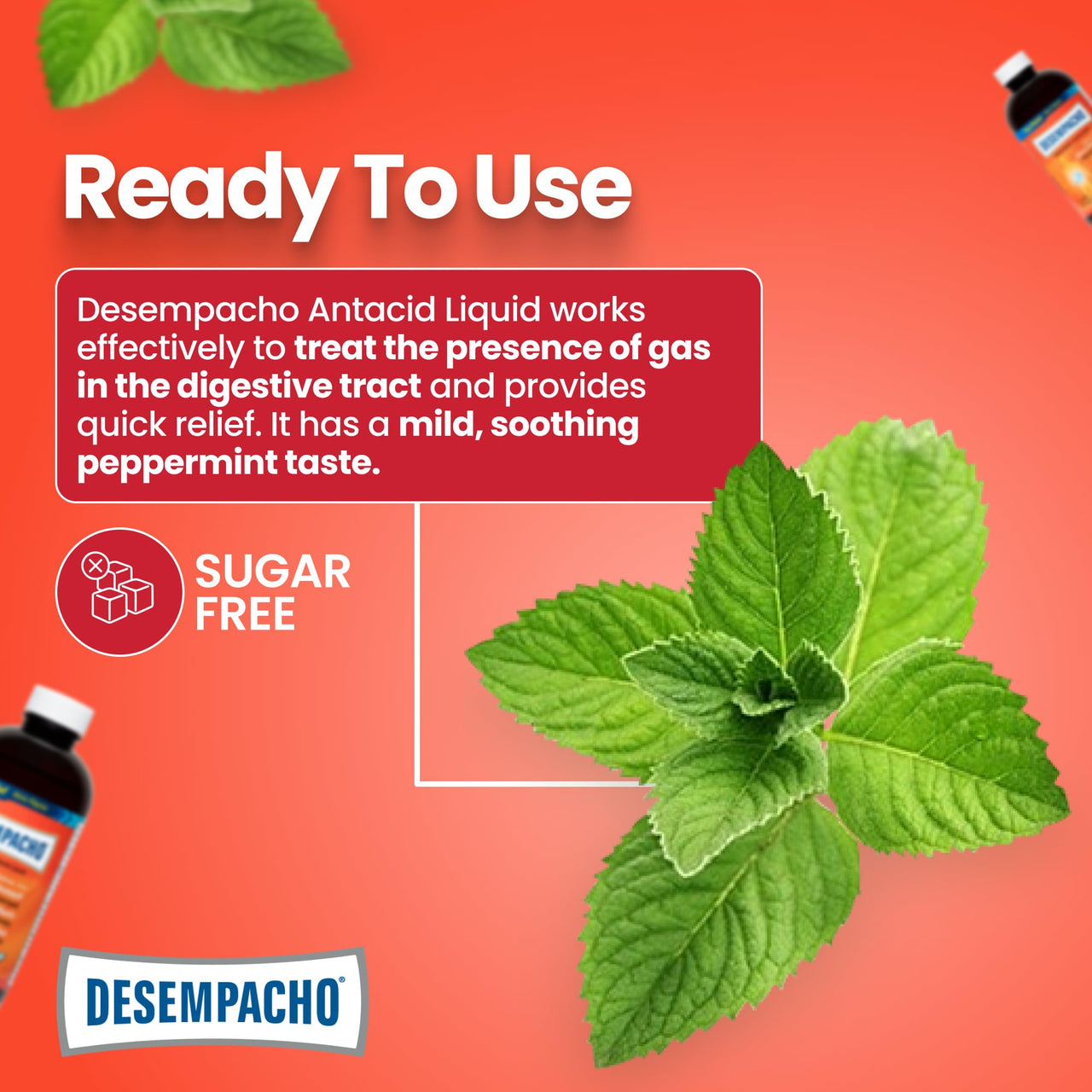 Desempacho Liquid Antacid - Sodium Bicarbonate Maximum Strength Heartburn and Acid Reflux Relief