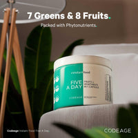 Thumbnail for Codeage Instantfood Five A Day – Fruits & Vegetables Capsule Supplement – Whole Food Phytonutrients – 15 Fruits and Veggies Blend - Vegan, Non-GMO – 30 Capsules