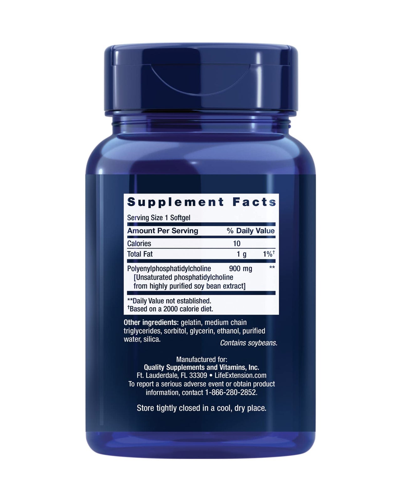 Life Extension HepatoPro, polyunsaturated phosphatidylcholine, 900 mg, Supports a Healthy Liver and detoxification, Protects Against oxidative Stress, Gluten-Free, Non-GMO, 60 softgels