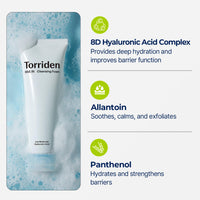 Thumbnail for Torriden DIVE IN Cleansing Foam Face Wash 150ml (5.07 fl.oz.) | Hydrating Daily Facial Cleanser for All and Sensitive Skin | Hyaluronic Acid, Panthenol, Allantoin