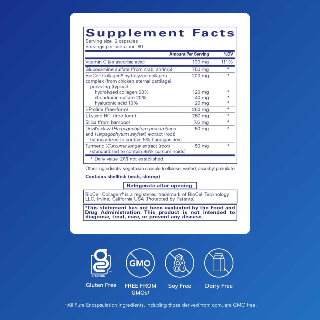 Pure Encapsulations - Ligament Restore - Dietary Supplement Helps Maintain Healthy Tendons, Ligaments and Joints* - 120 Capsules