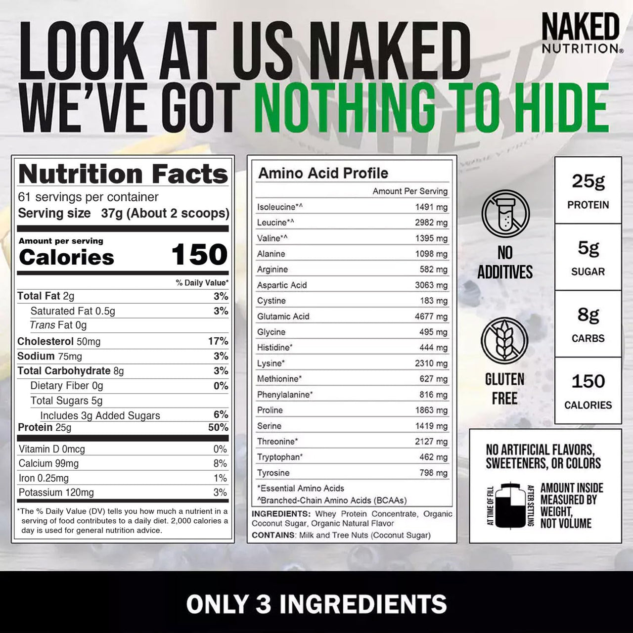 NAKED Gluten Free Bundle Creatine and 5LB Vanilla Whey