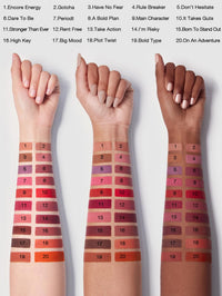 Thumbnail for SHEGLAM Dynamatte Boom Waterproof Matte Lipstick Long Lasting Transfer Proof Lip Stick - A Bold Plan