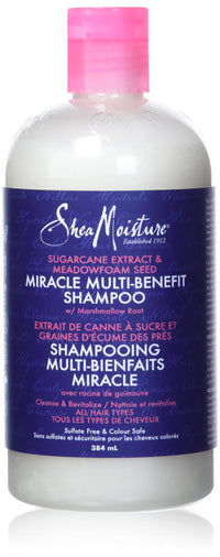 Thumbnail for SheaMoisture Silicone Free Shampoo for Dry Hair Sugarcane Extract and Meadowfoam Paraben Free Shampoo 13 oz