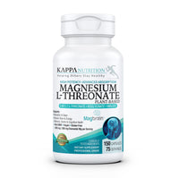 Thumbnail for Kappa Nutrition Powered by Magbrain™ Magnesium L-Threonate Plant-Based, 150 Vegan Capsules, 420mg Elemental Magnesium (3 Capsules) from 2,253mg, Brain, Sleep & Muscle Support.