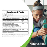 Thumbnail for NaturesPlus Ultra InflamActin - 60 Capsules - Natural Anti-Inflammatory Supplement with Turmeric, Bromelain, MSM, Boswellia & Ginger - Joint Health Support - 30 Servings