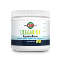 Thumbnail for KAL Cleanout Magnesium Plus Psyllium Husk Powder - Lemon Lime - Magnesium Oxide with Fiber Supplement - Regulation Support Drink Mix - No Sugar - 60-Day Guarantee, 40 Servings, 8.5 OZ