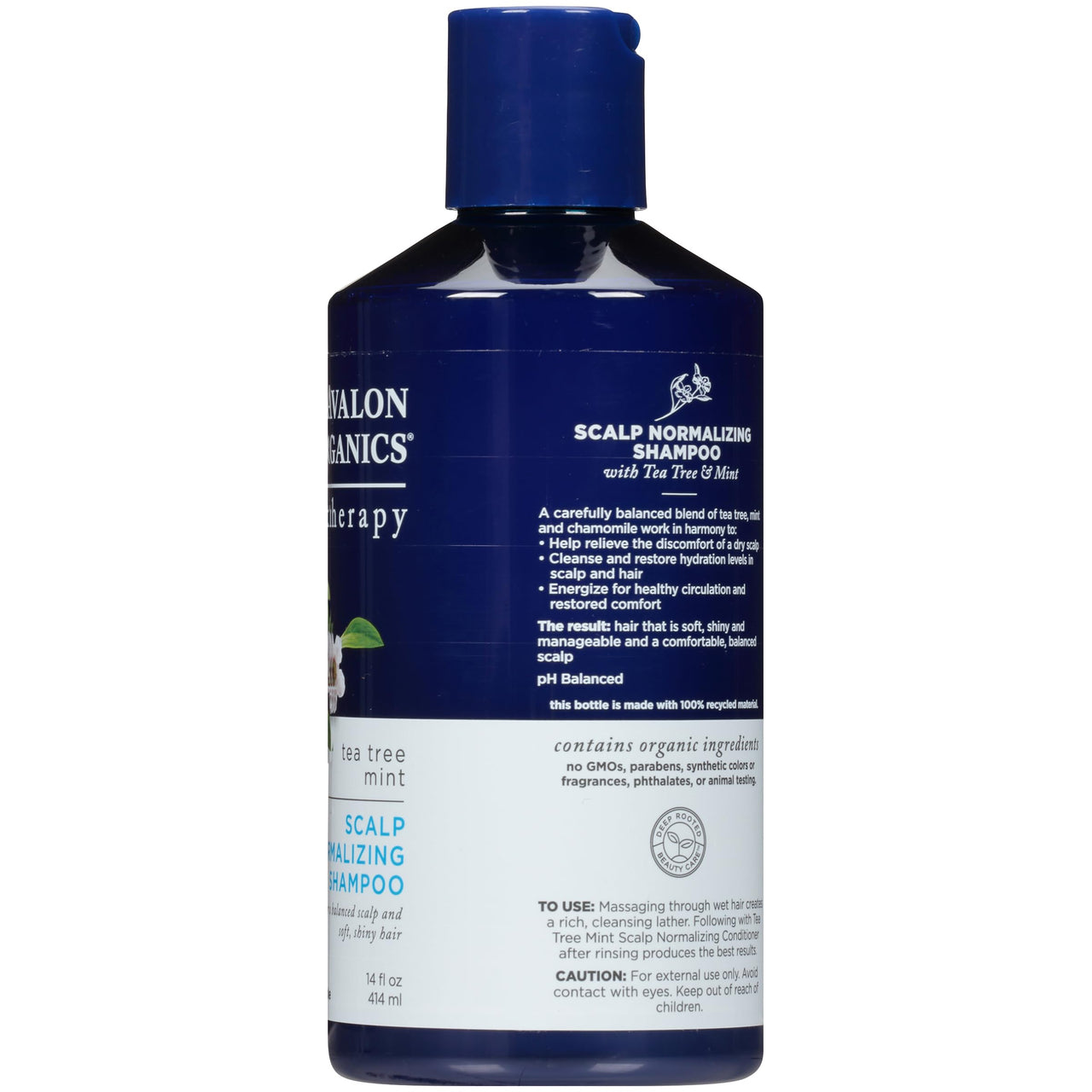 Avalon Organics Therapy Scalp Normalizing Shampoo, Tea Tree Mint, 14 Oz