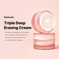 Thumbnail for medicube Triple Collagen Cream - Hydrating & Firming Moisturizer with Hyaluronic Acid, Premium Elastin, Shea Butter - Wrinkle Care & Boosts Elasticity - Korean Skincare, 1.69 oz