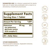 Thumbnail for Solgar, Potassium Amino Acid Complex Tablets, 100 Count
