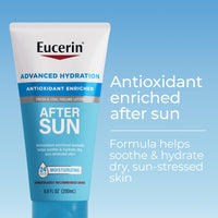 Thumbnail for Eucerin Advanced Hydration After Sun Lotion for Face and Body, Enriched with Antioxidants, 24-Hour Hydration for Dry, Sun-Stressed Skin, 6.8 Fl Oz Tube