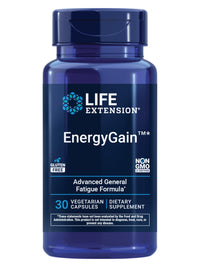 Thumbnail for Life Extension EnergyGain, French Oak Extract, Combat General Fatigue & Maintain Energy Levels, Non-GMO, Gluten-Free, Vegetarian, 30 Capsules