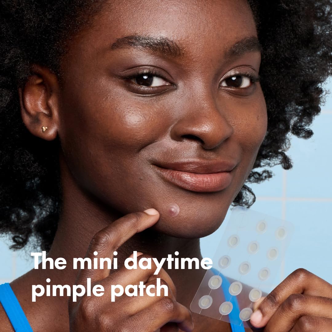 Mighty Patch Mini Invisible+ Patches - X-Small Daytime Hydrocolloid Acne Pimple Patches for Covering Zits & Blemishes, Blends Into Skin & Barely There (30 Count, 10mm Patch)