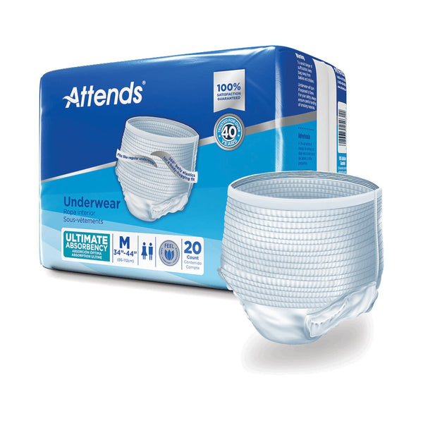 Attends MCK22023101 - Adult Underwear Pull On Medium Disposable Heavy Absorbency