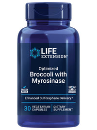 Thumbnail for Life Extension Optimized Broccoli with Myrosinase, Liver and Detox Supplement, Advanced bioavailable, Once-Daily, Non-GMO, Vegetarian, Gluten-Free, 30 Capsules