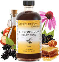 Thumbnail for Mickelberry Gardens Elderberry Honey Tonic, Sambucus Syrup, Black Elderberry - Immune Support for Adults and Kids (8 Ounces)