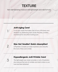 Thumbnail for [K Beauty Snp] Peptaronic Eye Cream | Peptide and Hyaluronic Acid Eye Cream | Under Eye Cream for Dark Circles | Eye Repair Cream | Korean Skin Care | Puffy Eyes Treatment | 1.69 Fl Oz