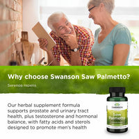Thumbnail for Swanson Saw Palmetto - Herbal Supplement Promoting Male Prostate Health Support - Natural Hair Supplement & Urinary Health Support - 540 mg 100 Capsules (2 Pack)
