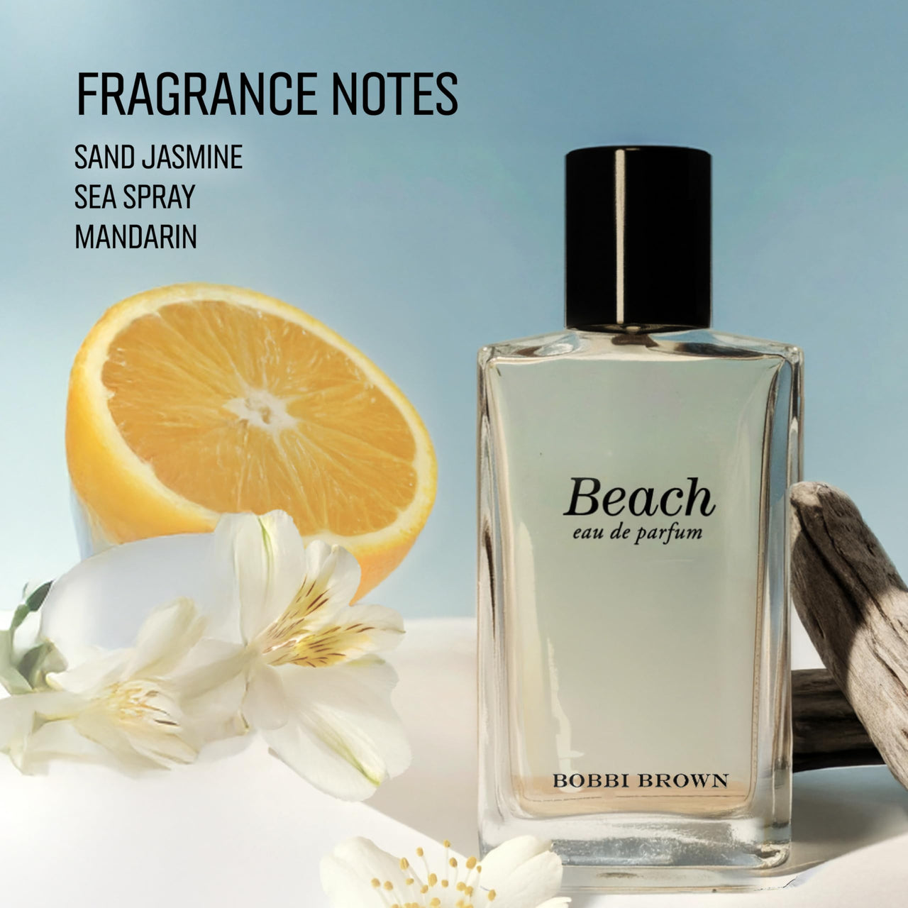Bobbi Brown Beach Eau de Parfum | Light, Summer-Inspired Perfume | Fragrance with Notes of Sand Jasmine, Sea Spray & Mandarin, 1.7 Fl Oz