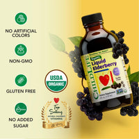 Thumbnail for CHILDLIFE Essentials Organic Elderberry Syrup for Kids - Liquid Elderberry for Toddlers, Elderberry Extract Drops, Tincture for Babies, Toddlers, Children - 4 Fl Oz