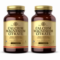 Thumbnail for Solgar Calcium Magnesium Citrate - 100 Tablets, Pack of 2 - Non-GMO, Vegan, Gluten Free, Kosher - 40 Total Servings