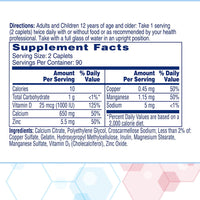 Thumbnail for Citracal Maximum Plus Calcium Supplement - Calcium Citrate with Vitamin D3, Zinc, & Essential Minerals for Bone Health Support, Ages 12+, 180 Count (Packaging May Vary)