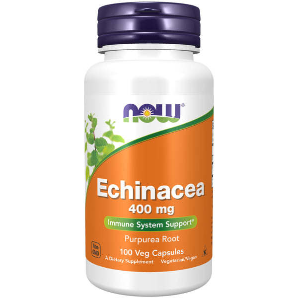 NOW Foods Supplements, Echinacea (Purpurea Root) 400 mg, Immune System Support*, 100 Veg Capsules