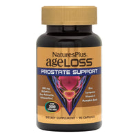 Thumbnail for NaturesPlus AgeLoss Prostate Support - 90 Capsules - with Zinc, Lycopene, Vitamin E, Pumpkin Seed & Saw Palmetto - Vegetarian, Gluten Free - 30 Servings