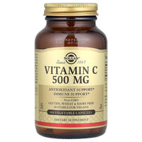 Thumbnail for Solgar Vitamin C 500 mg, 100 Vegetable Capsules - Antioxidant & Immune Support - Overall Health - Supports Healthy Skin & Joints - Non GMO, Vegan, Gluten Free, Kosher - 100 Servings