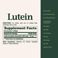 Thumbnail for Nature's Bounty Lutein Pills, Eye Health Supplements and Vitamins, Support Vision Health, 20 mg, 40 Softgels
