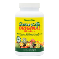 Thumbnail for NaturesPlus Source of Life - 360 Mini-Tabs - Multivitamin & Mineral Supplement - Supports Natural Energy & Overall Well-Being - Gluten Free, Vegetarian - 60 Servings