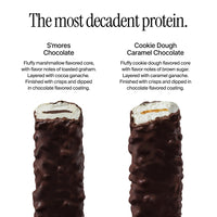 Thumbnail for David Bronze High Protein Bars - Cookie Dough Caramel Chocolate Crunch & S'mores Chocolate Crunch Flavored Bar - 0g of Sugar, Low Carb, Gluten Free - 20g of Protein, 150 Calories - On-The-Go Snack, Pack of 8