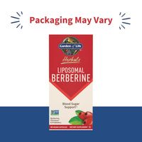 Thumbnail for Garden of Life Liposomal Berberine and Chromium Picolinate for Already Healthy Blood Sugar, Glucose Metabolism and Cholesterol with Probiotics for Easy Digestion, Non GMO, Gluten Free, 30 Servings