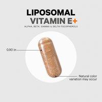 Thumbnail for Codeage Liposomal Vitamin E Supplement - All Vitamin E Tocopherols - 3-Month Supply - Alpha Tocopherols, Beta, Gamma, and Delta - Liposomal Mixed Tocopherols - Non-GMO Phospholipid - 90 Capsules