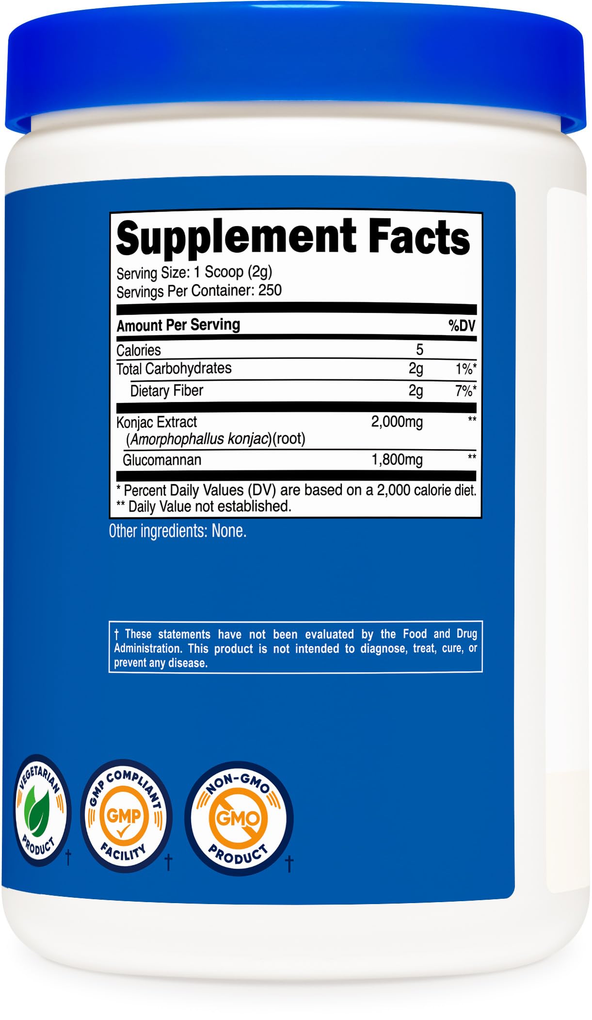 Nutricost Glucomannan Powder 500 Grams