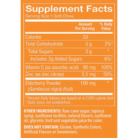 Thumbnail for Elderberry, Zinc & Vitamin C Soft Chews - Immune Support - Mixed Berry (60 Soft Chews)