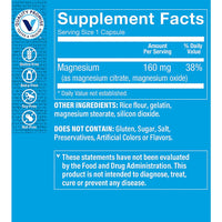 Thumbnail for The Vitamin Shoppe Magnesium Citrate 160MG - Muscle Relaxation, Bone Health & Energy Production, Highly Absorbable (300 Capsules)
