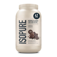 Thumbnail for Isopure Low Carb 100% Pure Whey Isolate Protein Powder, Lactose Free, Gluten Free, with Vitamins, Chocolate, 25g Protein Per Serving, 3 Lbs, 42 Servings (Packaging May Vary)